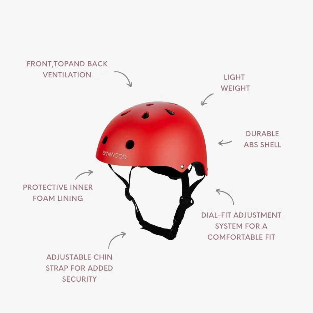Classic Helmet - Matte Red by Banwood - Image 3
