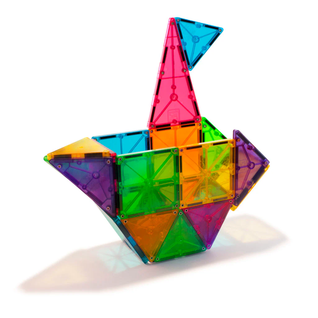 Clear Colors 32 Piece Set by Magna-Tiles - Image 4