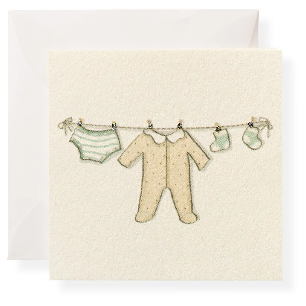 Clothesline Enclosure Card by Karen Adams Designs