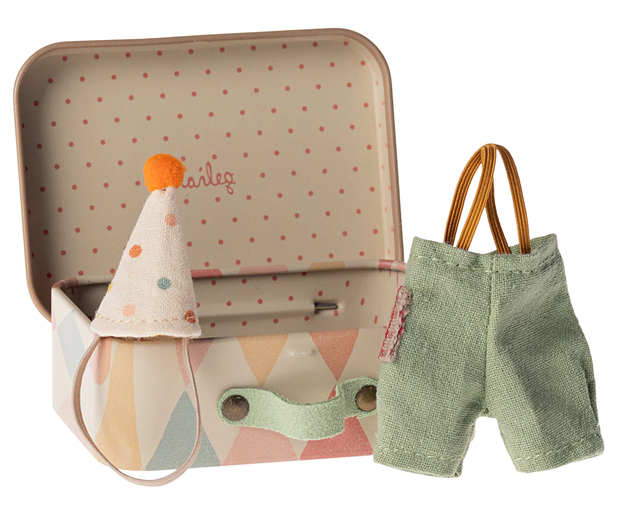 Clown Clothes in Suitcase, Little Brother Mouse by Maileg - Image 2