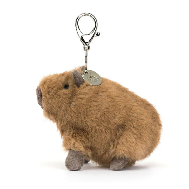 Clyde Capybara Bag Charm by Jellycat - Image 2