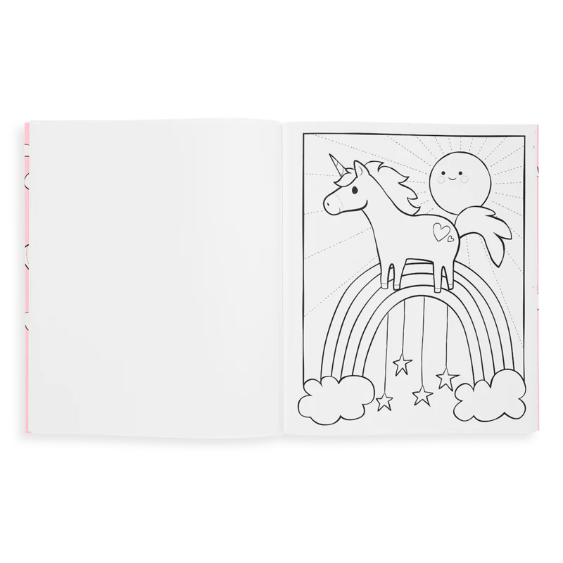 Color-in Book - Enchanting Unicorns by OOLY - Image 3