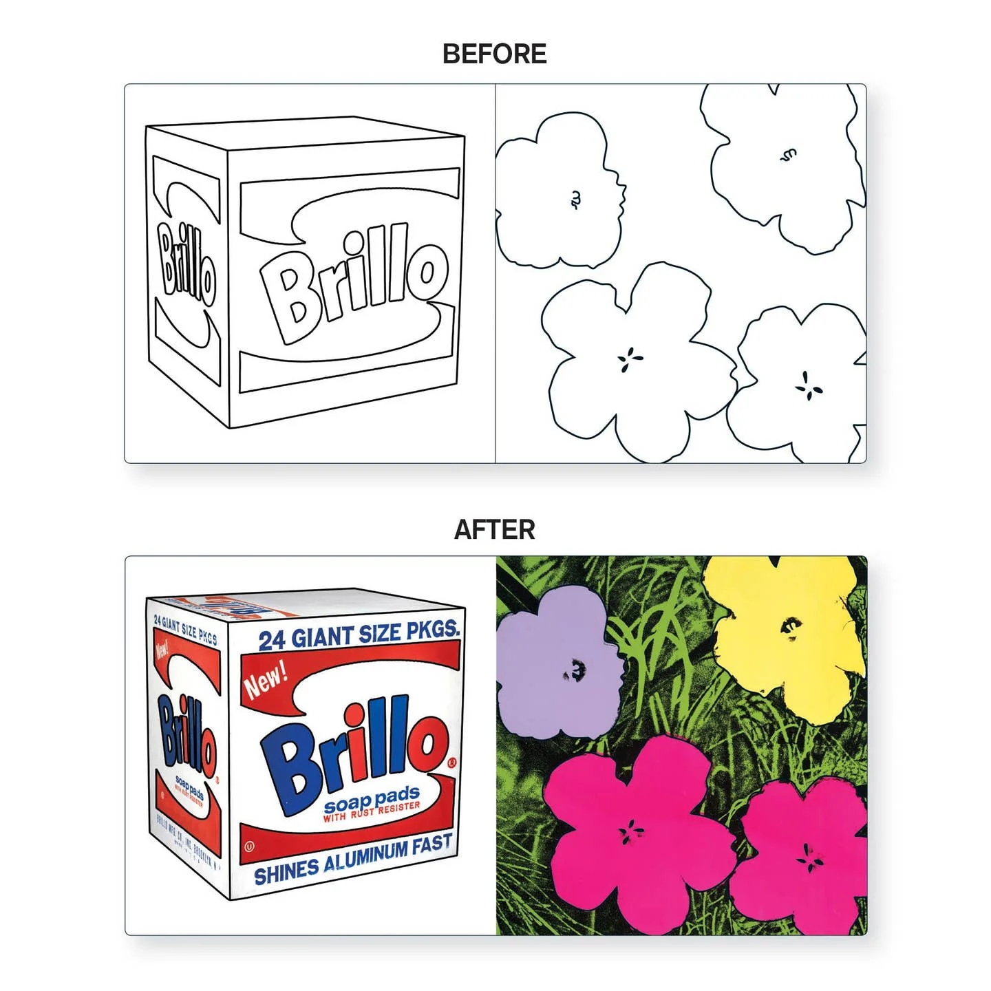 Color Magic Bath Book - Andy Warhol by Mudpuppy - Image 4