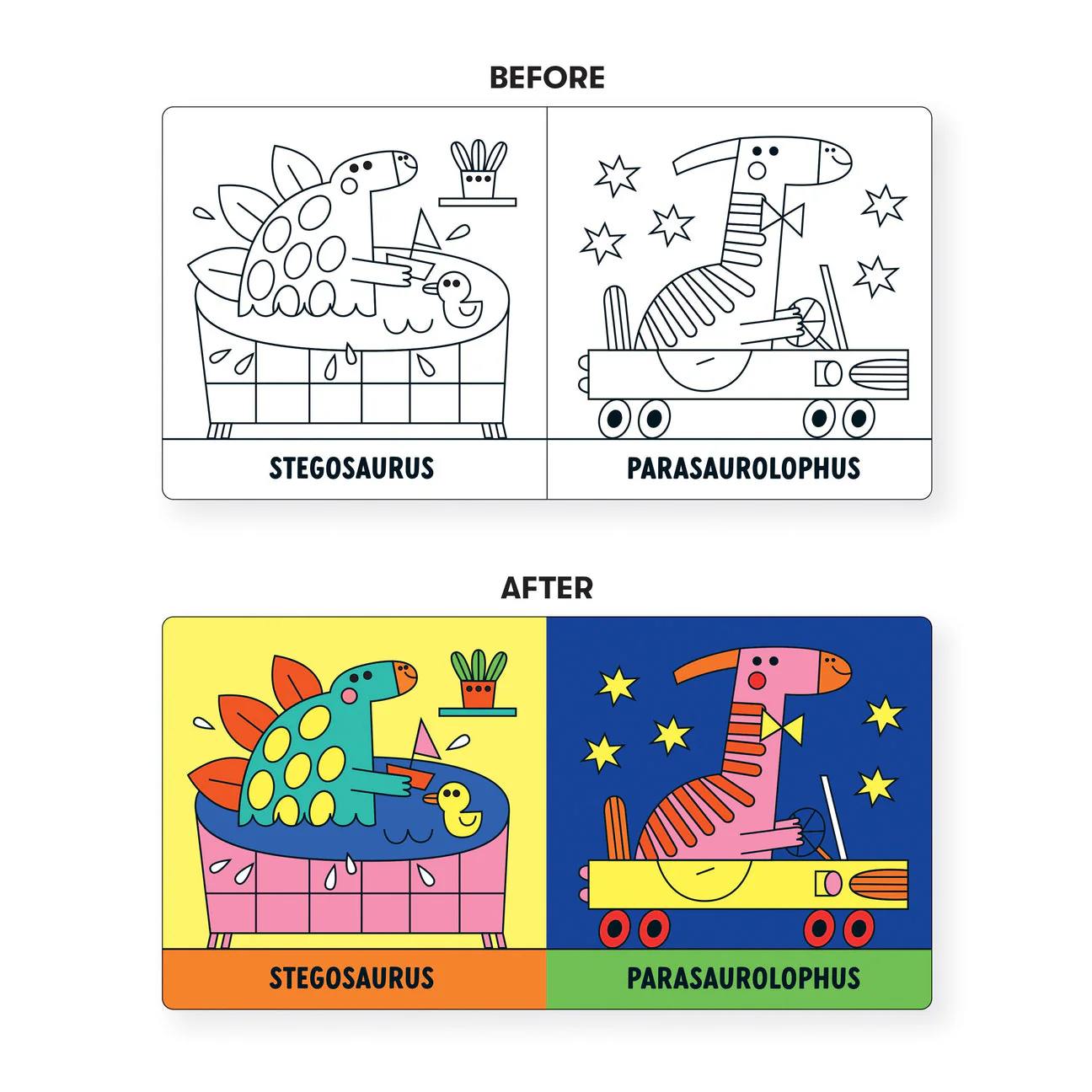 Color Magic Bath Book - Rub-a-Dub Dinos! - Image 2