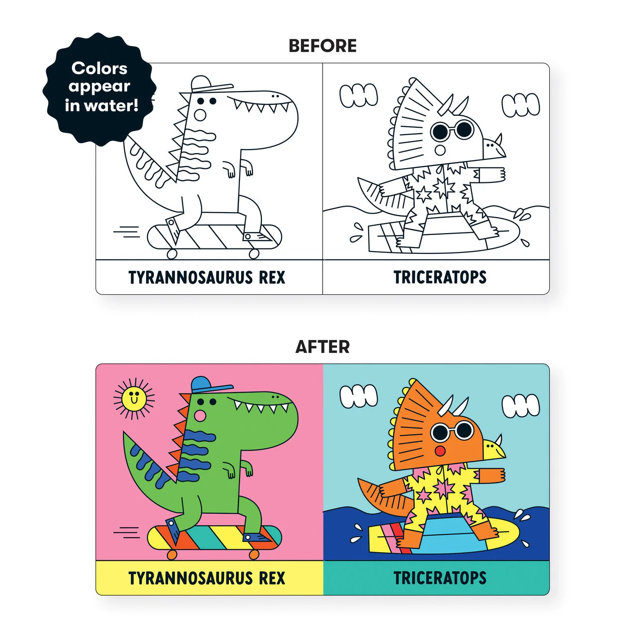 Color Magic Bath Book - Rub-a-Dub Dinos! - Image 3