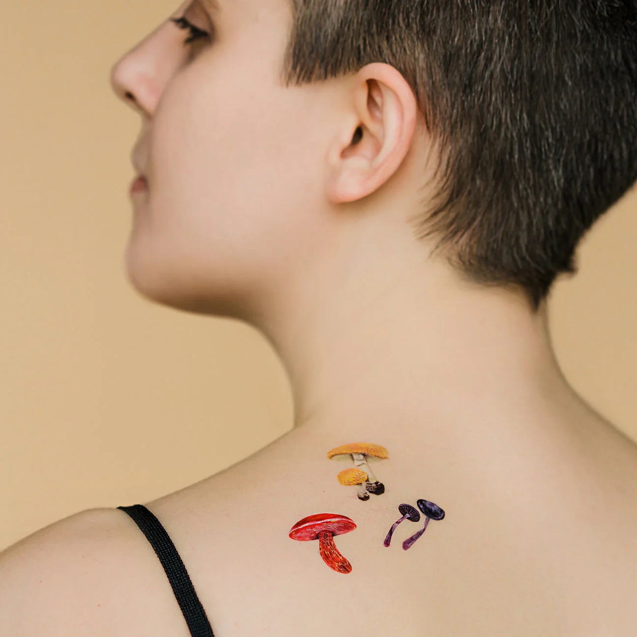 Colorful Mushrooms Sheet Tattoos - Set of 2 by Tattly - Image 3