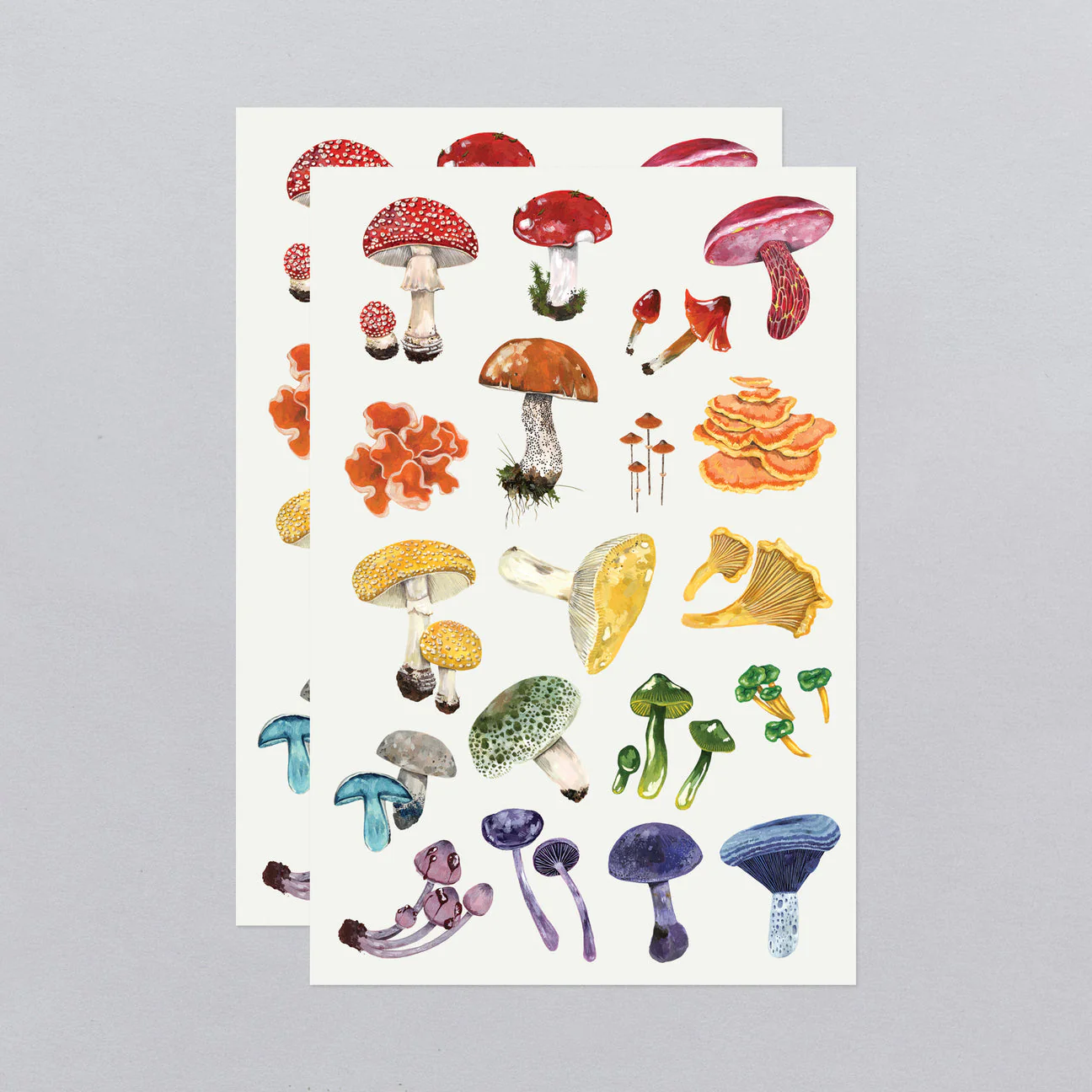 Colorful Mushrooms Sheet Tattoos - Set of 2 by Tattly - Image 6