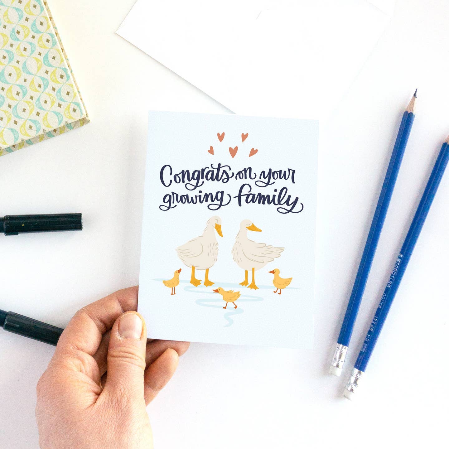 Congrats on Your Growing Family Duckling Card by Pedaller Designs - Image 6