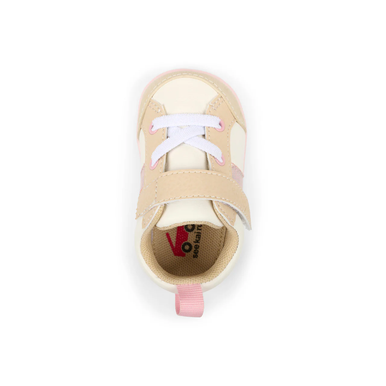 Connor First Walker Shoe - White/Oatmeal by See Kai Run - Image 4