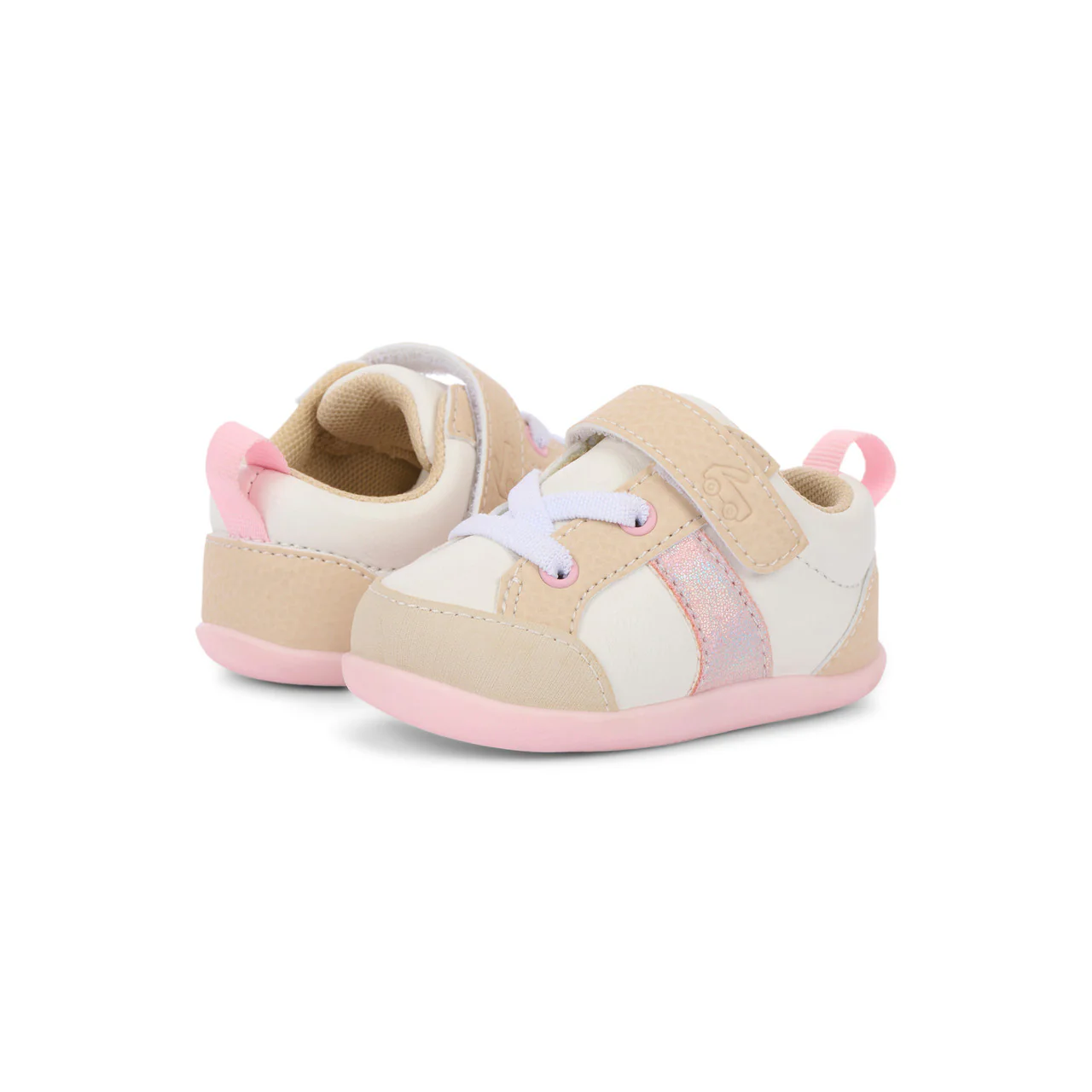 Connor First Walker Shoe - White/Oatmeal by See Kai Run - Image 7