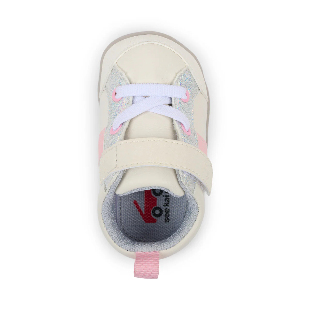 Connor First Walker Shoe - White/Pink by See Kai Run - Image 4