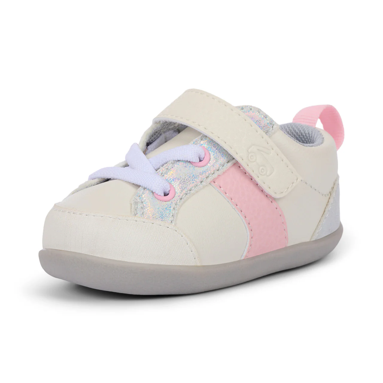 Connor First Walker Shoe - White/Pink by See Kai Run - Image 6