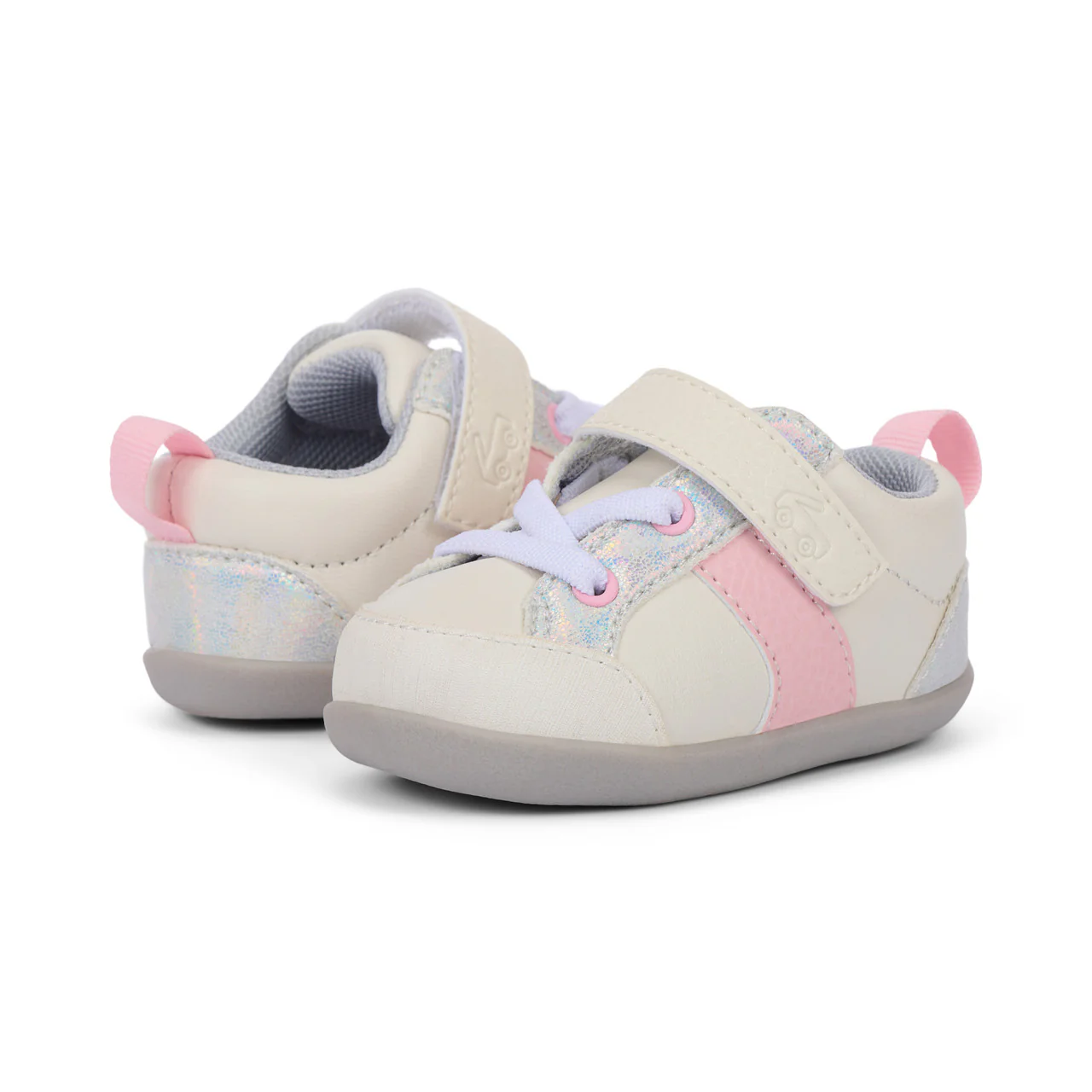 Connor First Walker Shoe - White/Pink by See Kai Run - Image 7