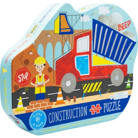 Construction Jigsaw - 40 Pieces by Floss & Rock