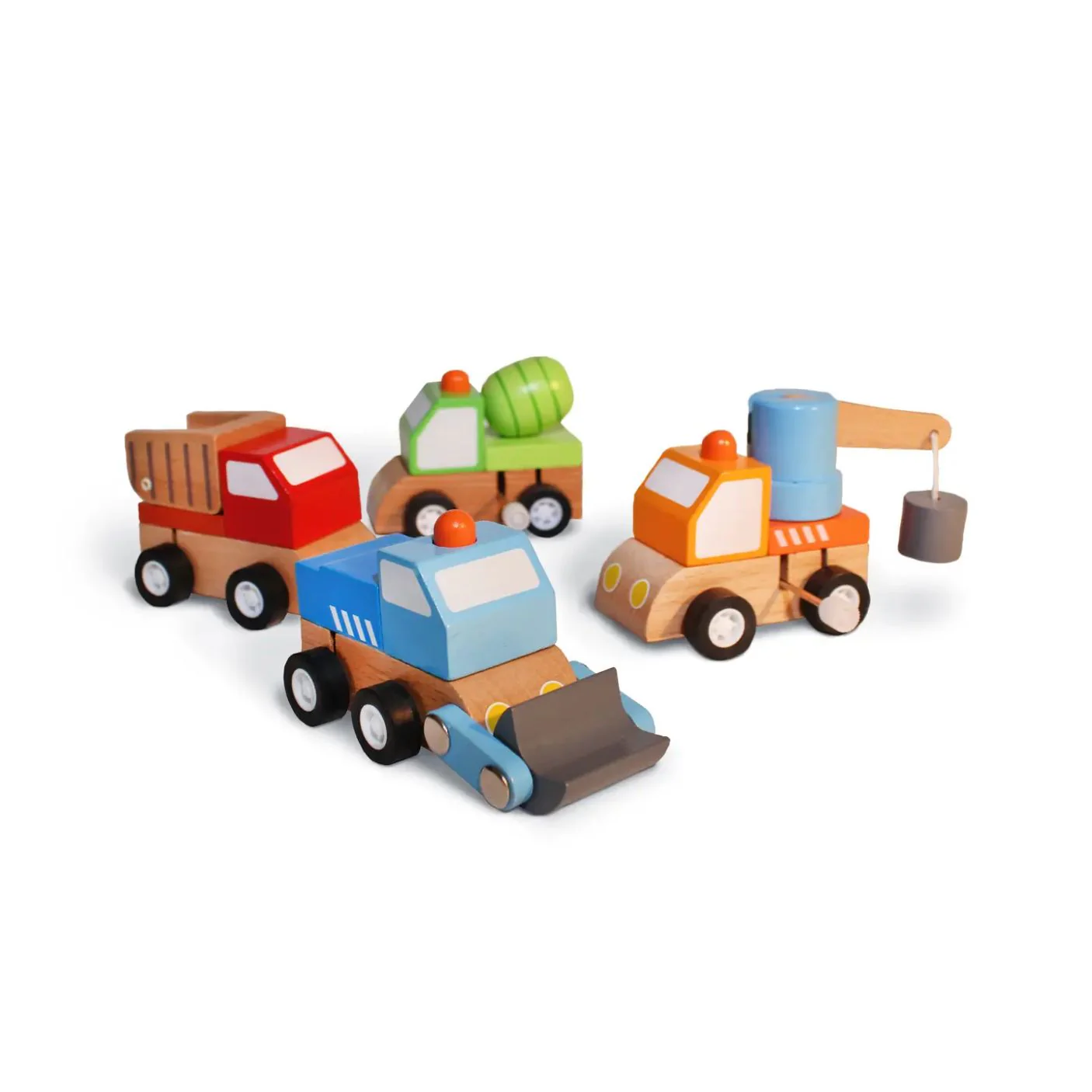 Construction Truck Wind-Ups (1 Unit Assorted) by Jack Rabbit Creations
