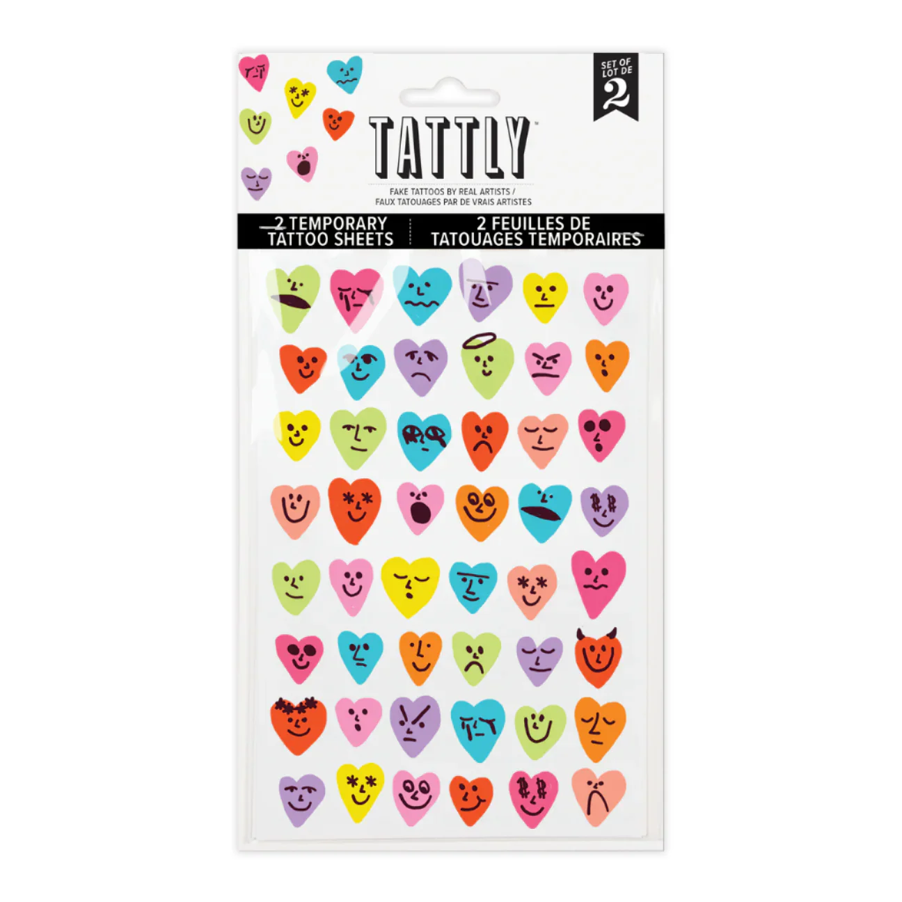 Conversation Hearts Sheet Tattoos - Set of 2 by Tattly