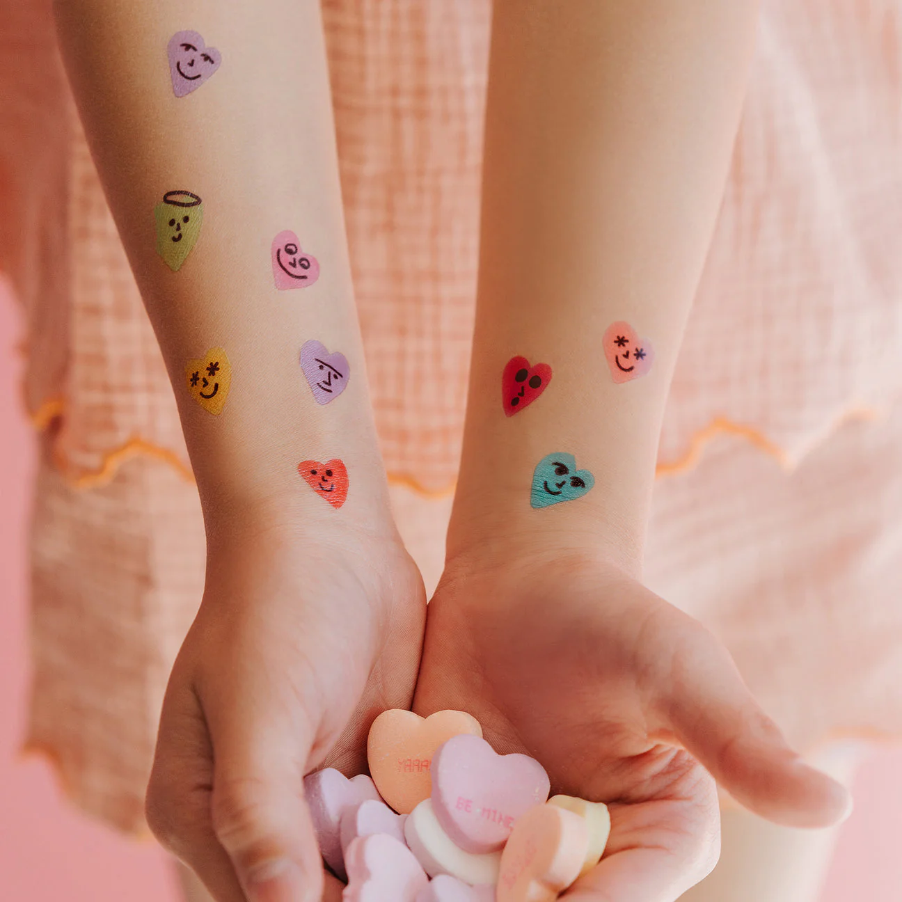 Conversation Hearts Sheet Tattoos - Set of 2 by Tattly - Image 4