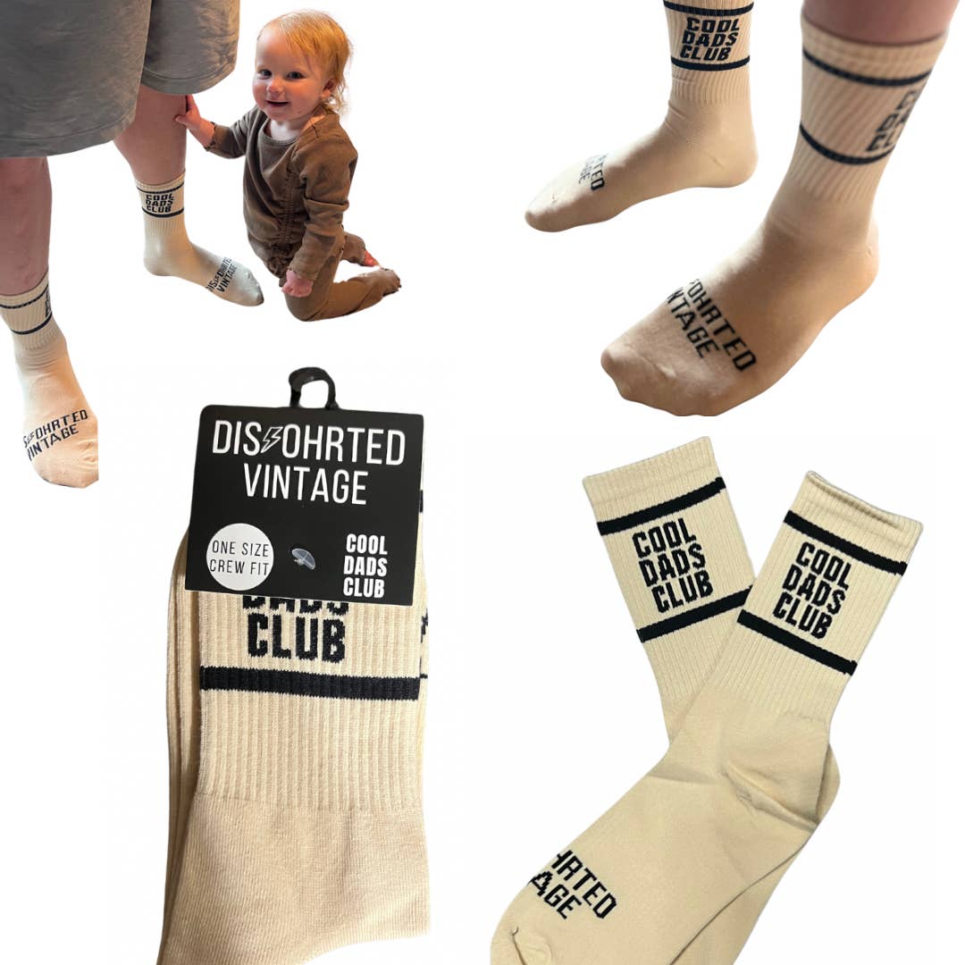 Cool Dads Club Men's Socks - Cream by Disohrted Vintage - Image 3