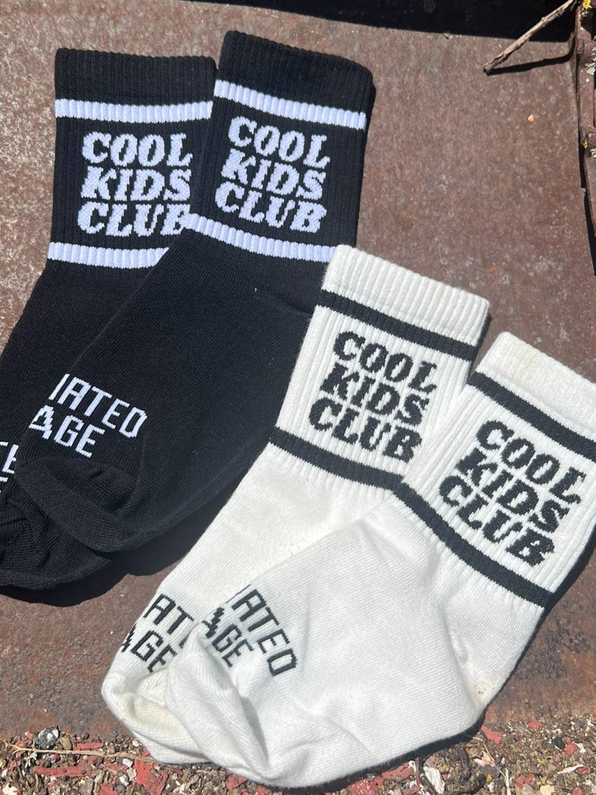 Cool Kids Club Socks - Black by Disohrted Vintage - Image 3