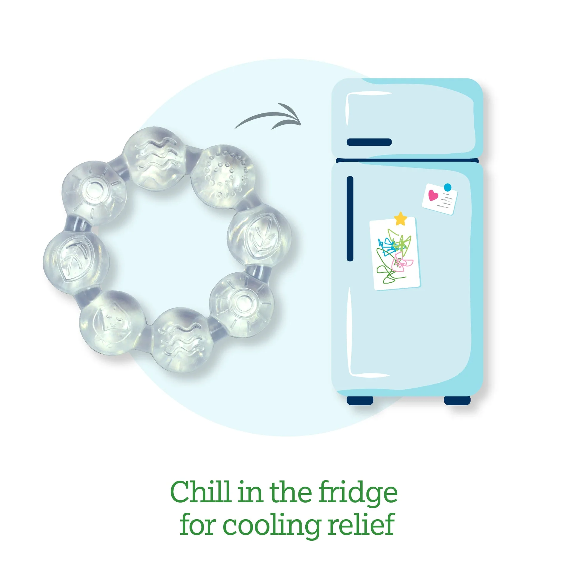Cooling Teether - Clear by Green Sprouts - Image 3