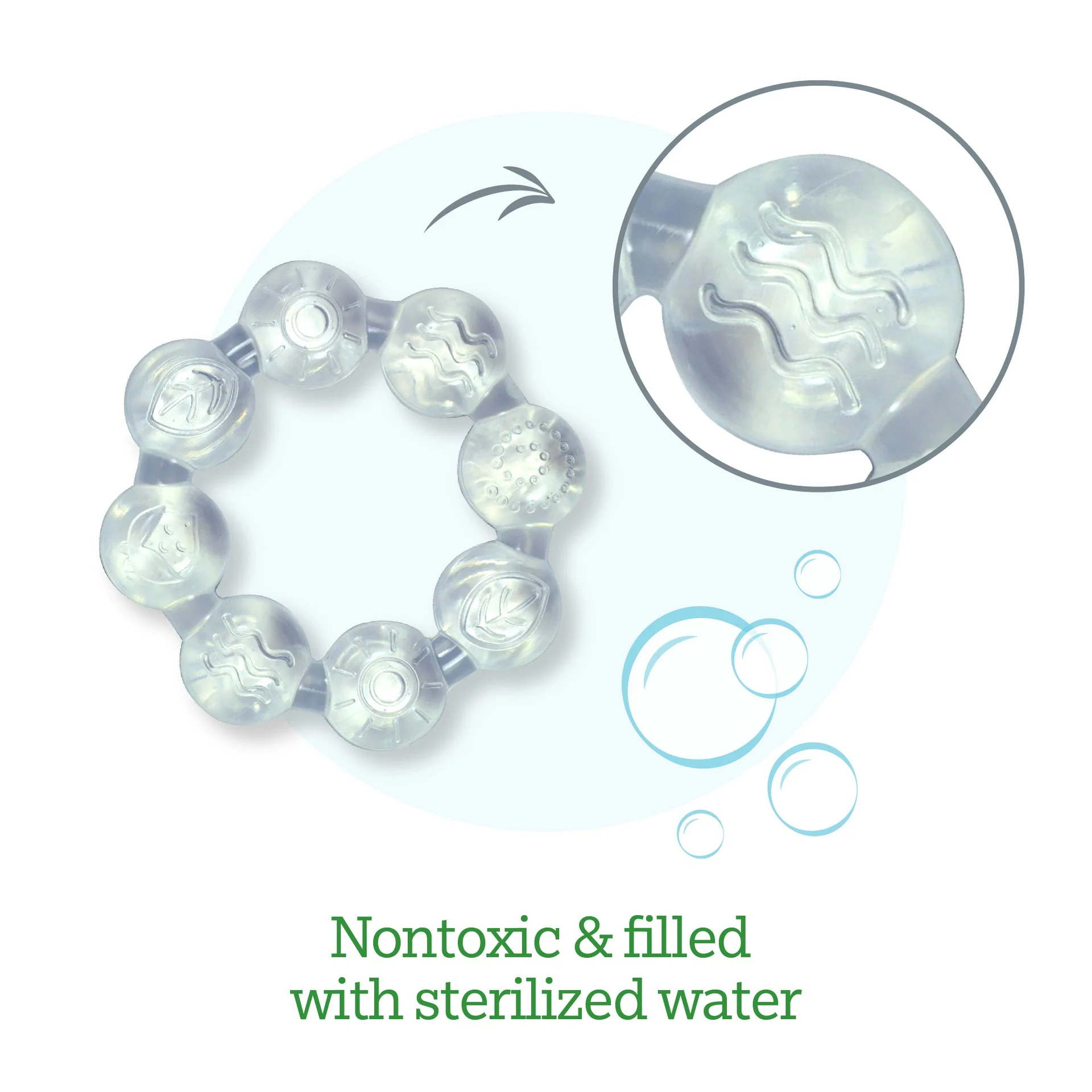 Cooling Teether - Clear by Green Sprouts - Image 4