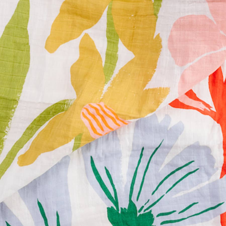 Cottage Garden Muslin Swaddle by Clementine Kids - Image 2