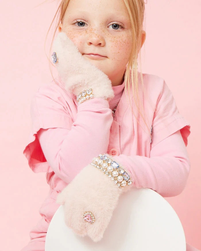 Cotton Candy Jeweled Gloves by Super Smalls - Image 3