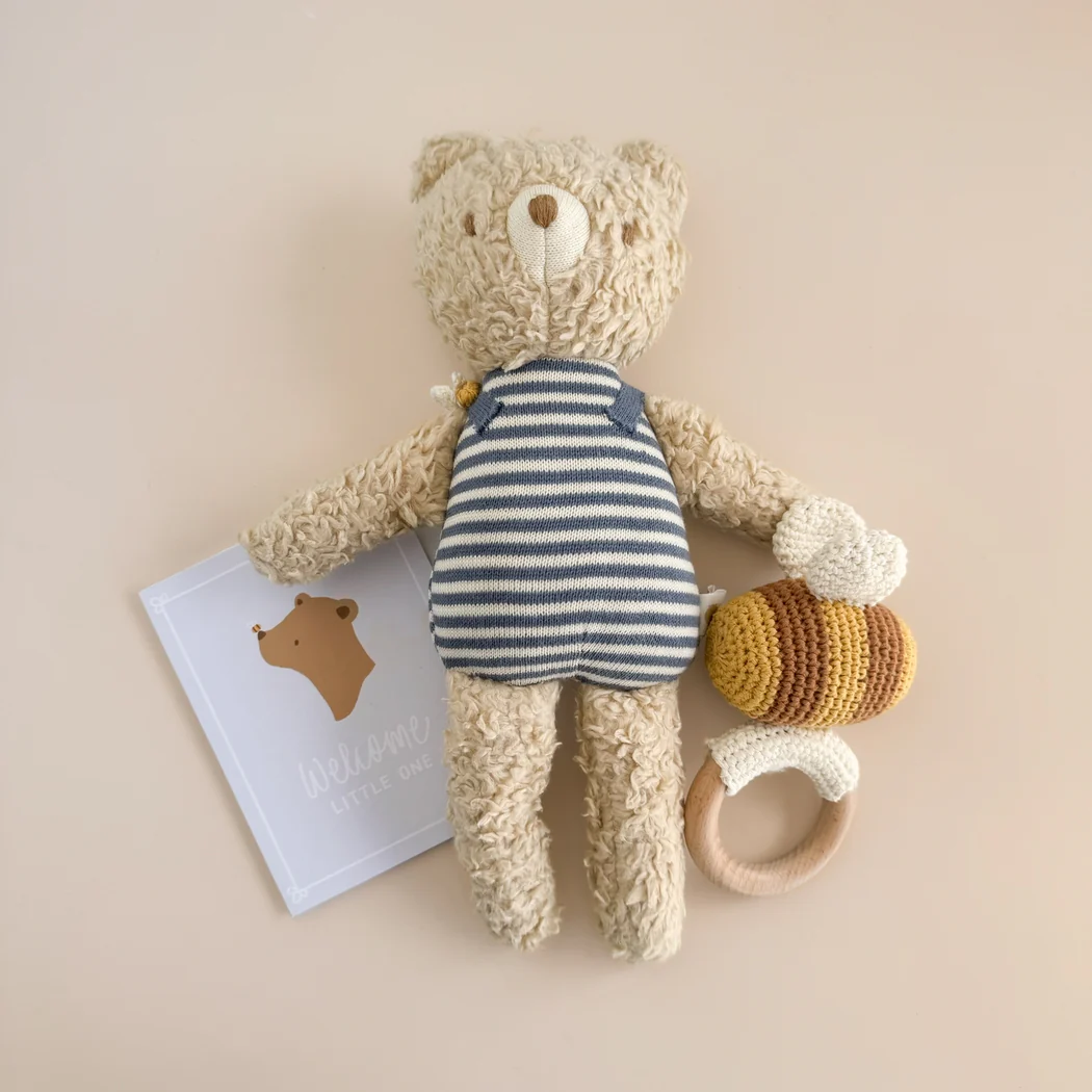 Cotton Crochet Rattle Teether - Bee by The Blueberry Hill - Image 3