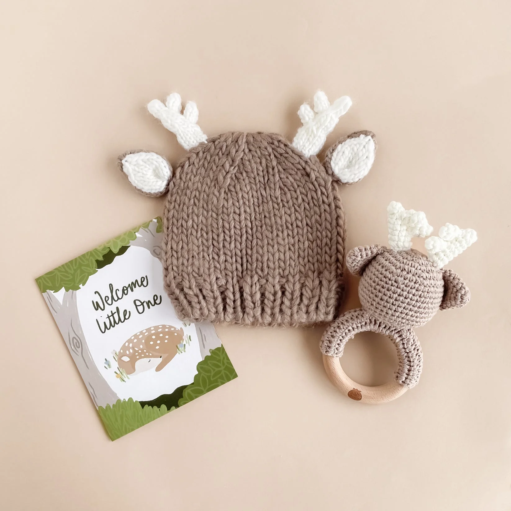 Cotton Crochet Rattle Teether - Deer by The Blueberry Hill - Image 3