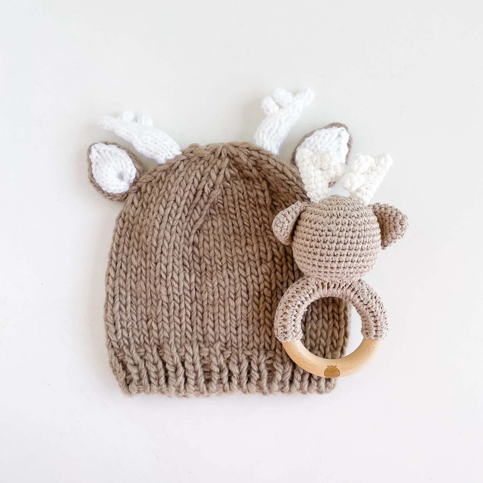 Cotton Crochet Rattle Teether - Deer by The Blueberry Hill - Image 6
