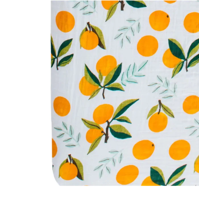 Cotton Muslin Crib Sheet - Clementine by Clementine Kids