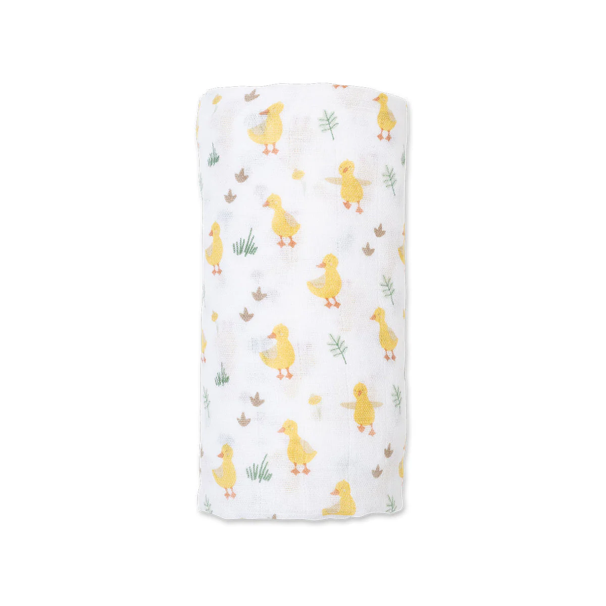 Cotton Muslin Swaddle - Duck by Lulujo - Image 3