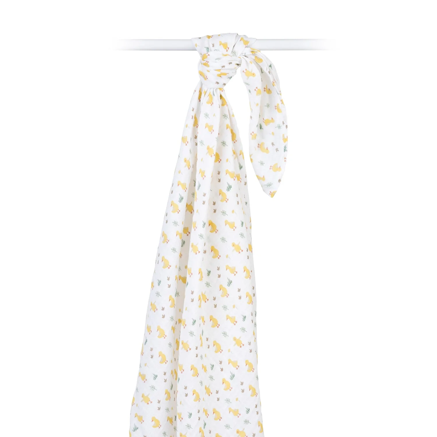 Cotton Muslin Swaddle - Duck by Lulujo - Image 5