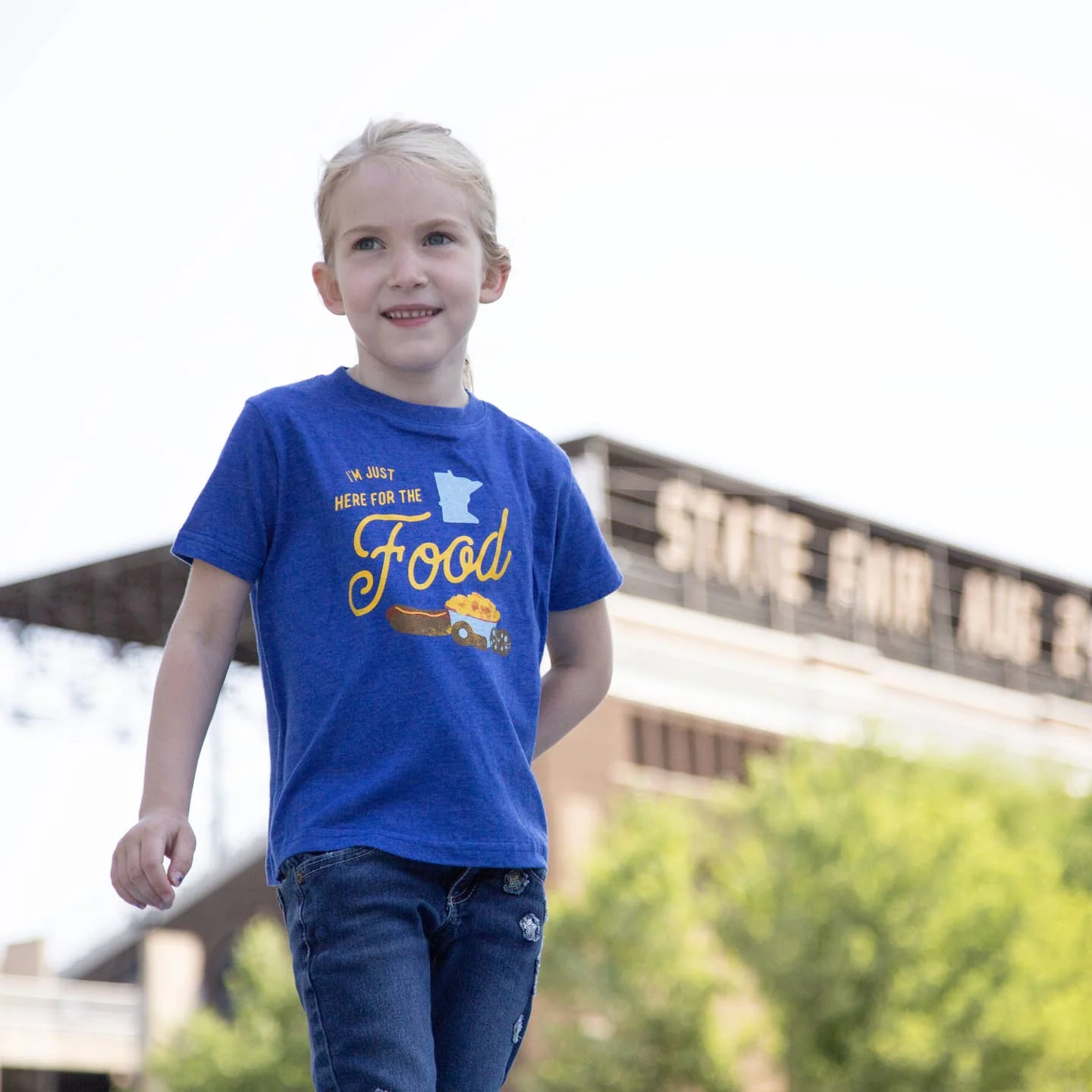 Cotton Tee - I'm Just Here for the Food by Sweetpea + Co - Image 2