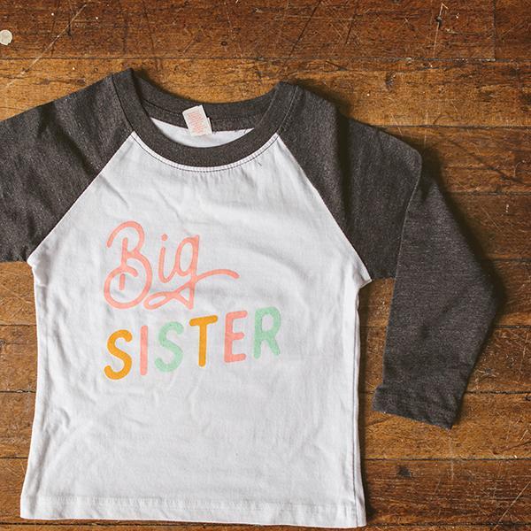 Cotton Raglan Tee - Big Sister by Sweetpea + Co - Image 3