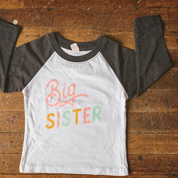 Cotton Raglan Tee - Big Sister by Sweetpea + Co - Image 4
