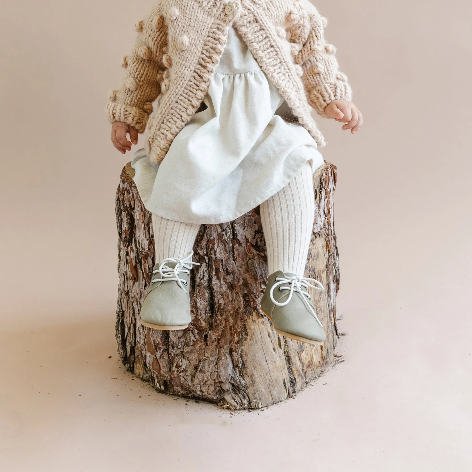 Cotton Tights - Oat by The Blueberry Hill - Image 2