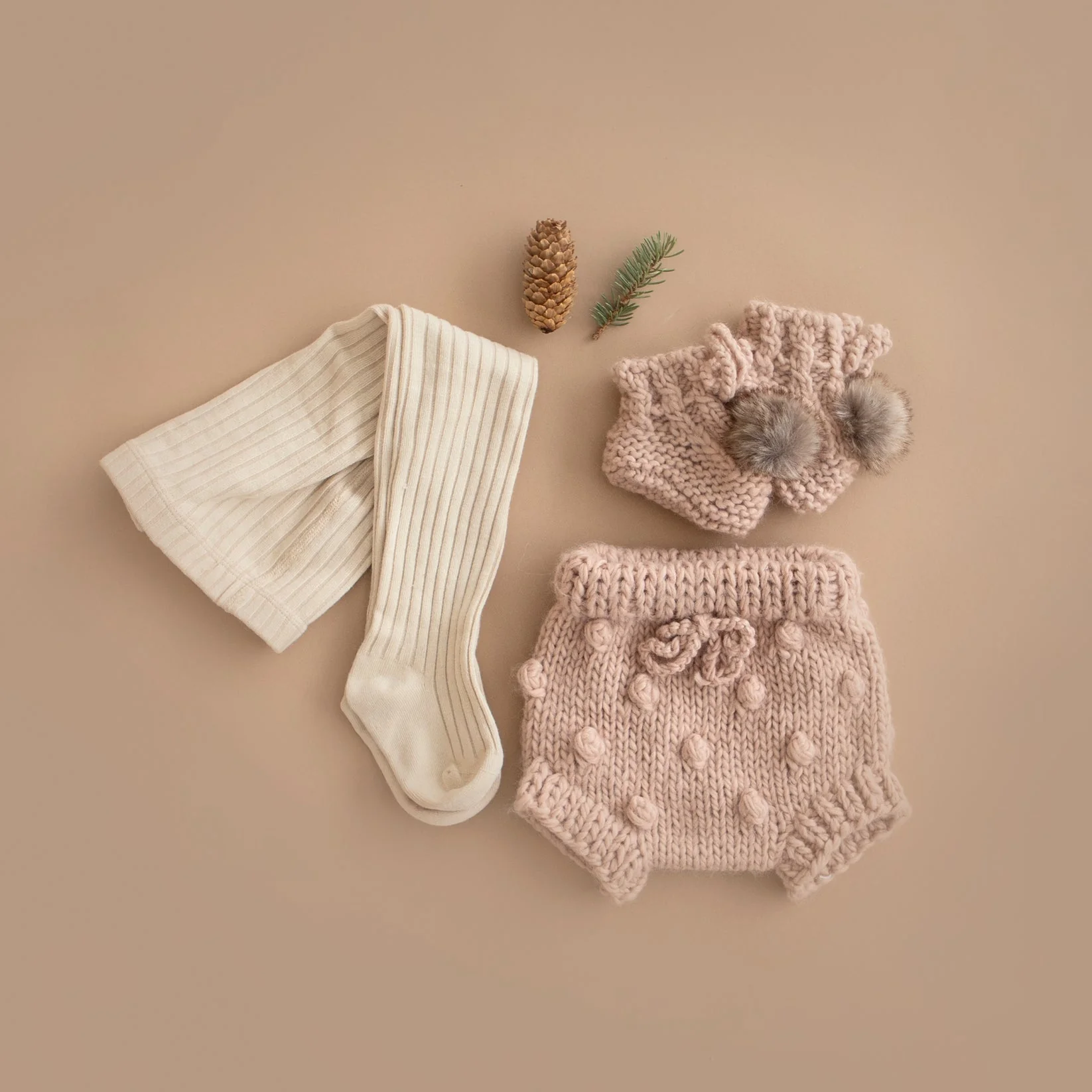 Cotton Tights - Oat by The Blueberry Hill - Image 4