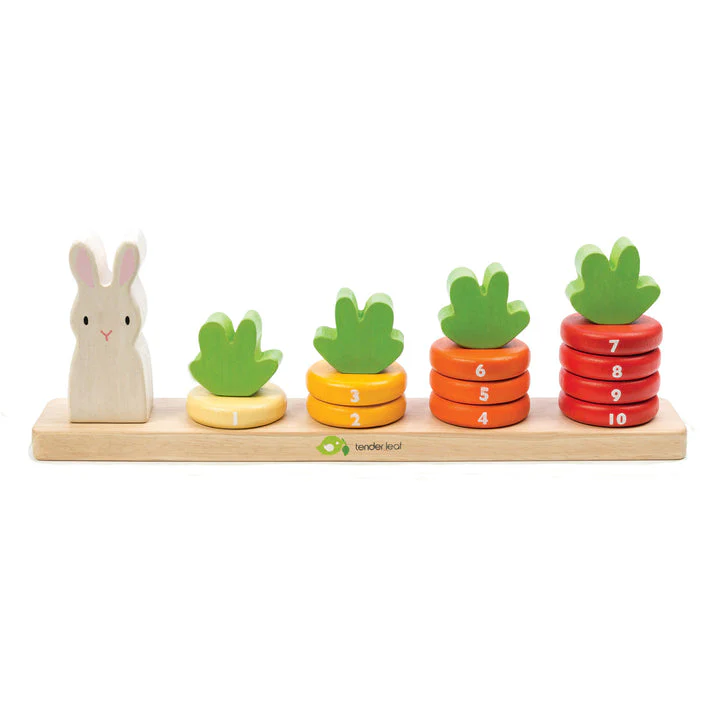 Counting Carrots Wooden Toy by Tender Leaf Toys - Image 2
