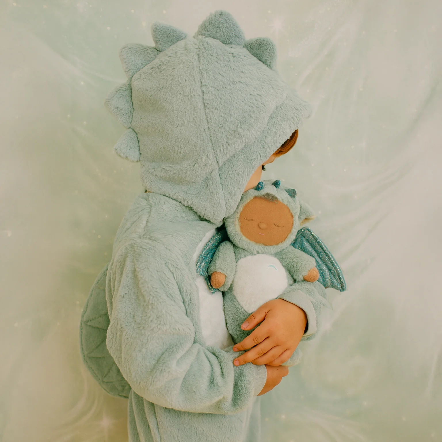 Cozy Dinkum Dragon - Ash (Green) by Dinkum Dolls - Image 3