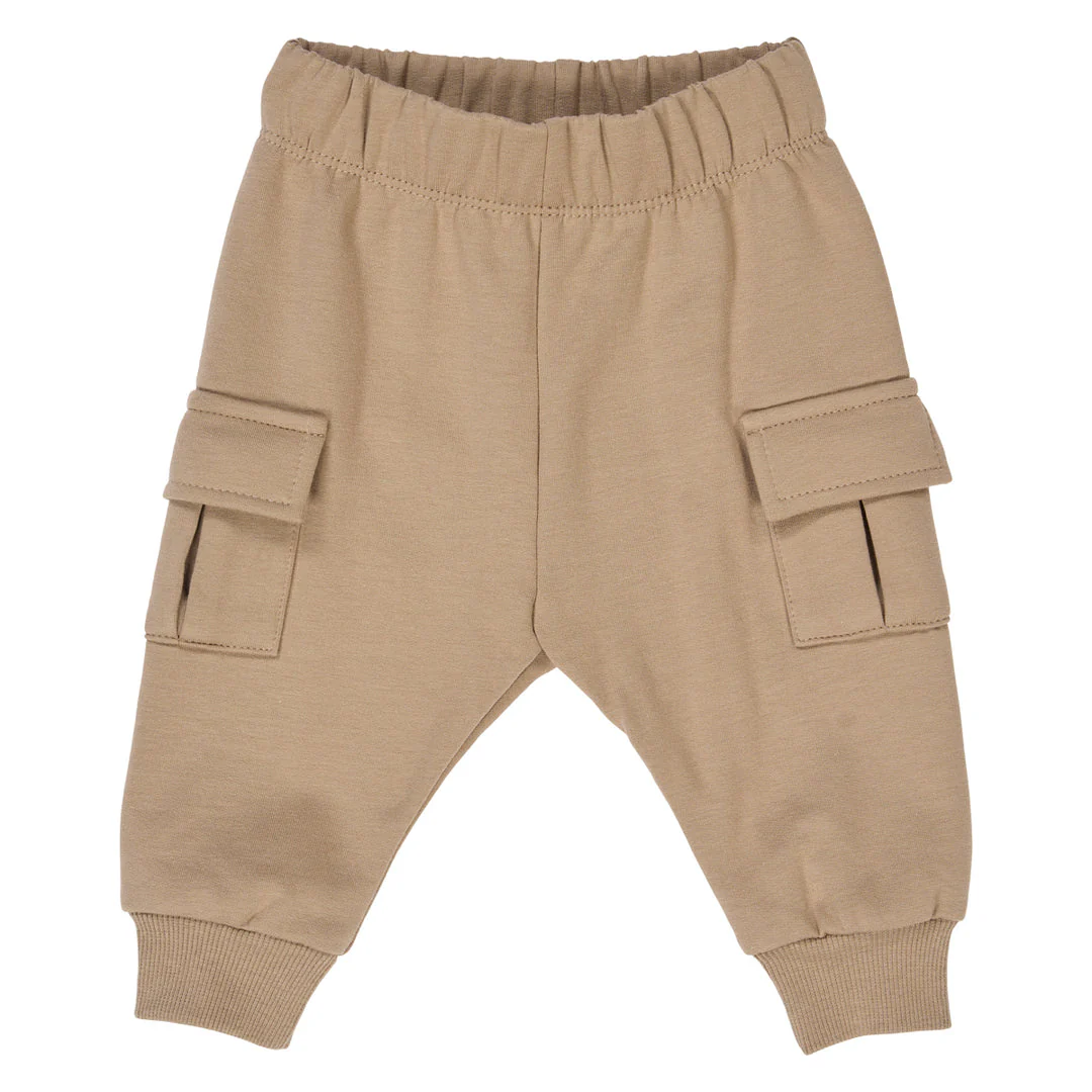 Cozy Me Sweat Cargo Pants - Beige by Musli - FINAL SALE
