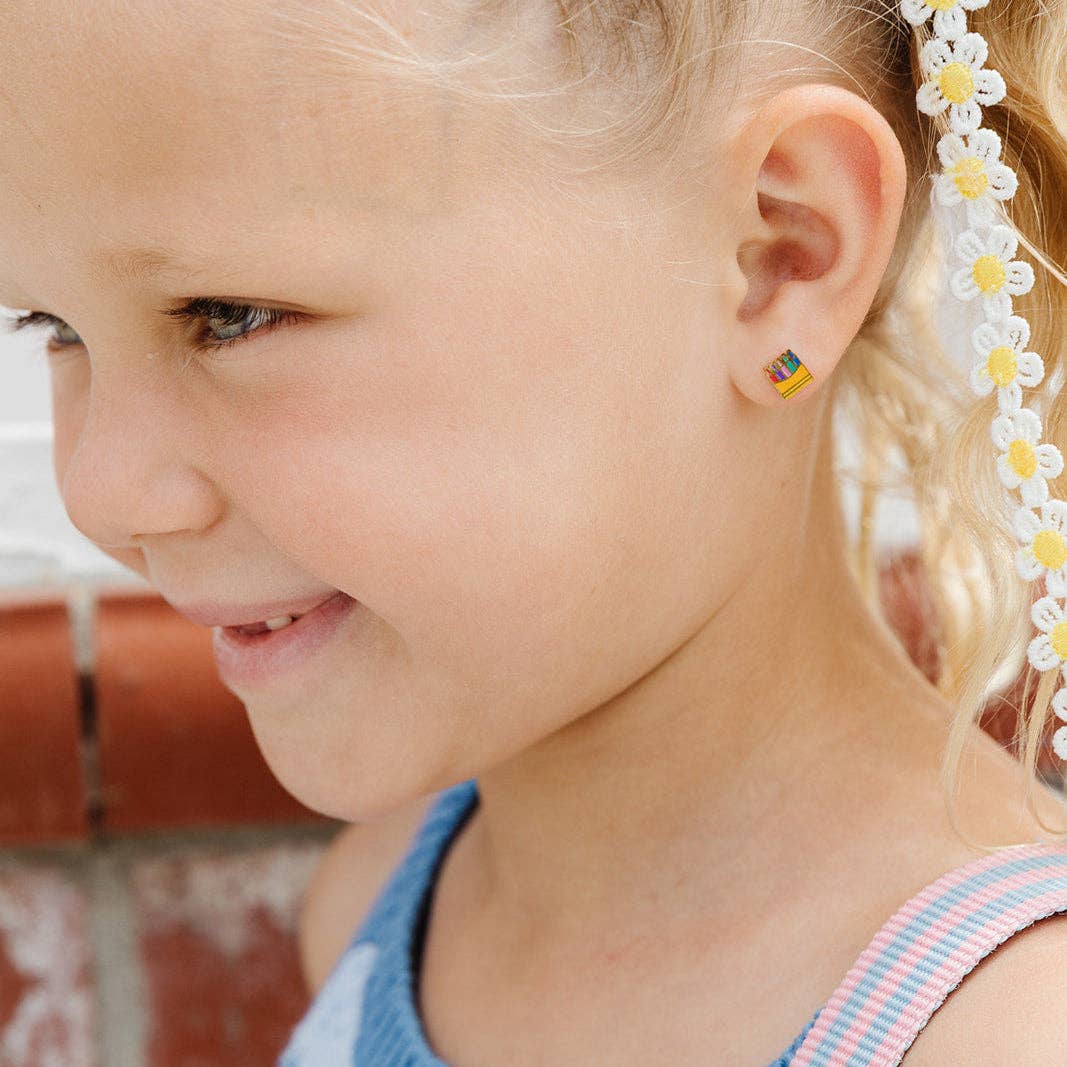 Crayons Earrings by Pip Pop Post - Image 2