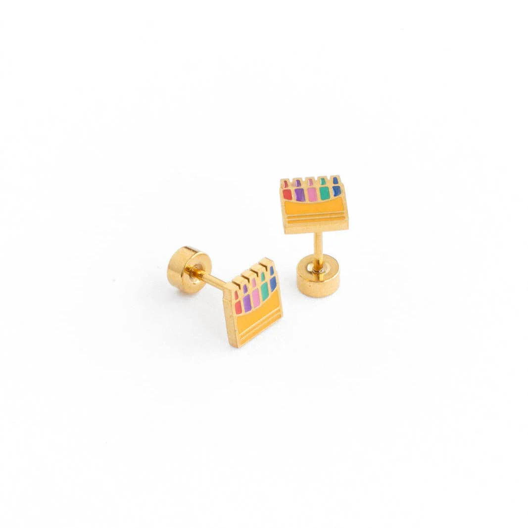 Crayons Earrings by Pip Pop Post - Image 3