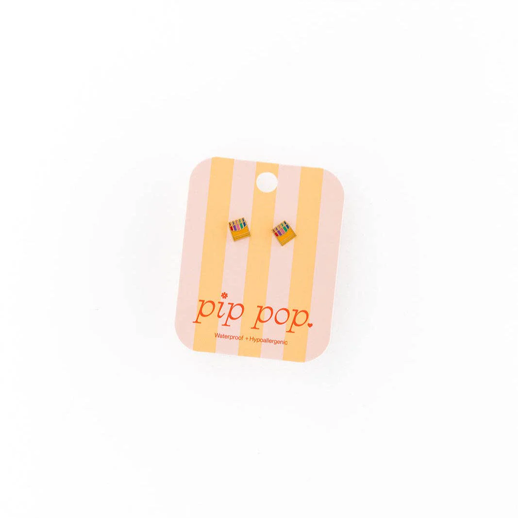 Crayons Earrings by Pip Pop Post - Image 4