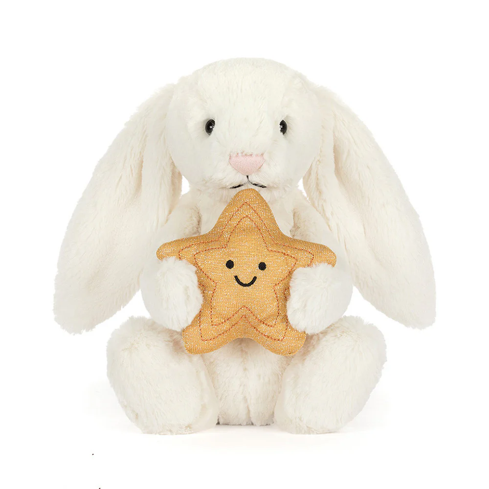 Cream Bunny with Star by Jellycat - Image 2