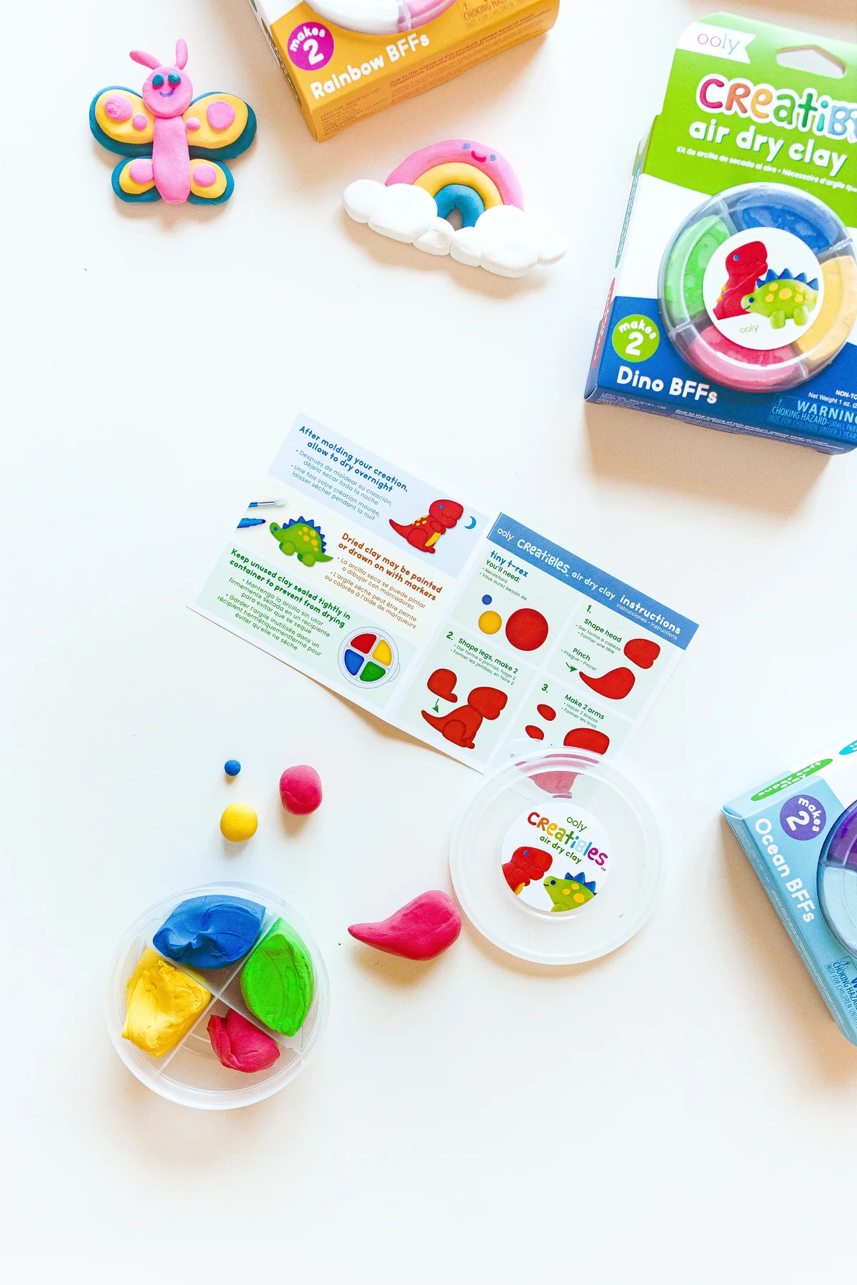 Creatibles DIY Air-Dry Clay Kit - Dino BFFs by OOLY - Image 6