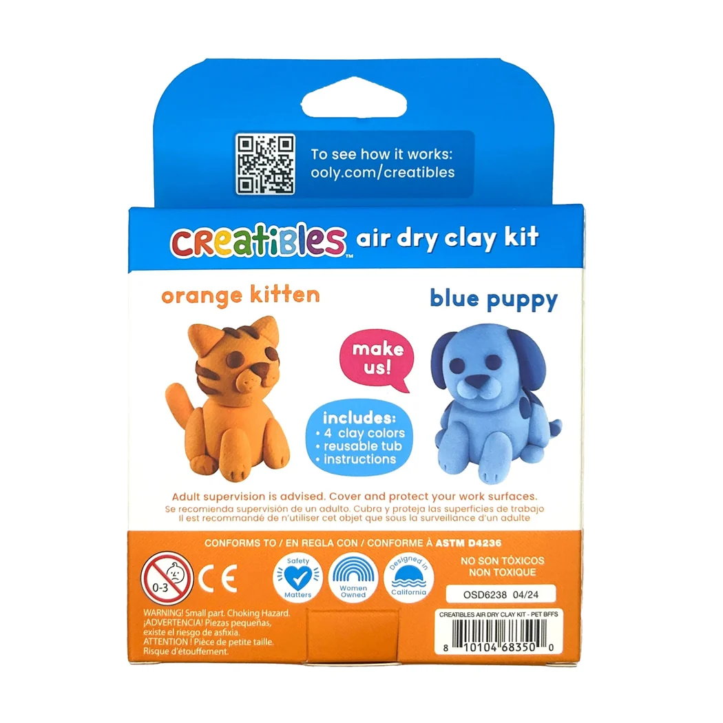 Creatibles DIY Air Dry Clay Kit - Pet BFFs by OOLY - Image 6