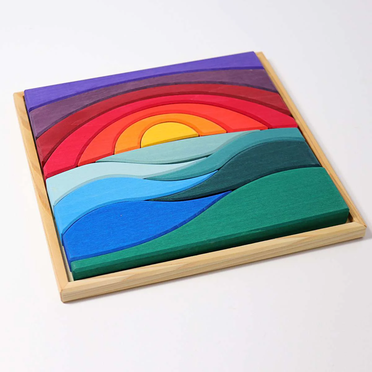 Creative Puzzle Landscape Wooden Building Blocks by Grimm's - Image 2