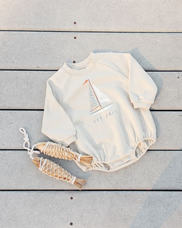Crewneck Romper - Set Sail by Rylee + Cru - Image 5