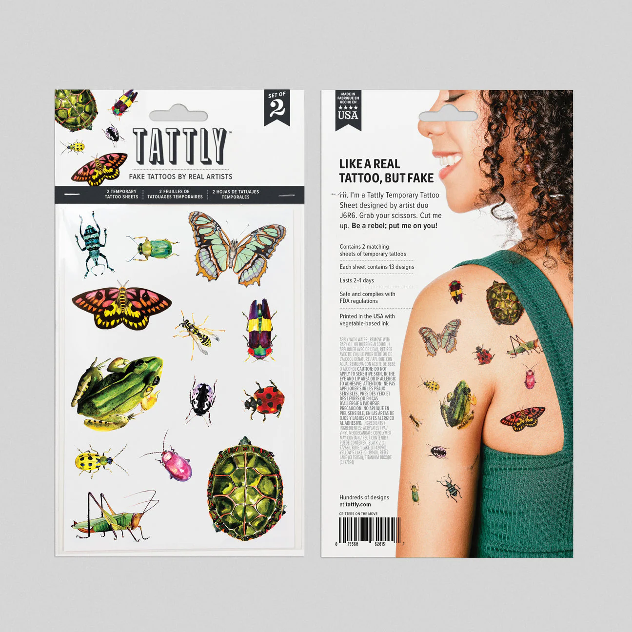 Critters on the Move Tattoo Sheets - Set of 2 by Tattly - Image 6